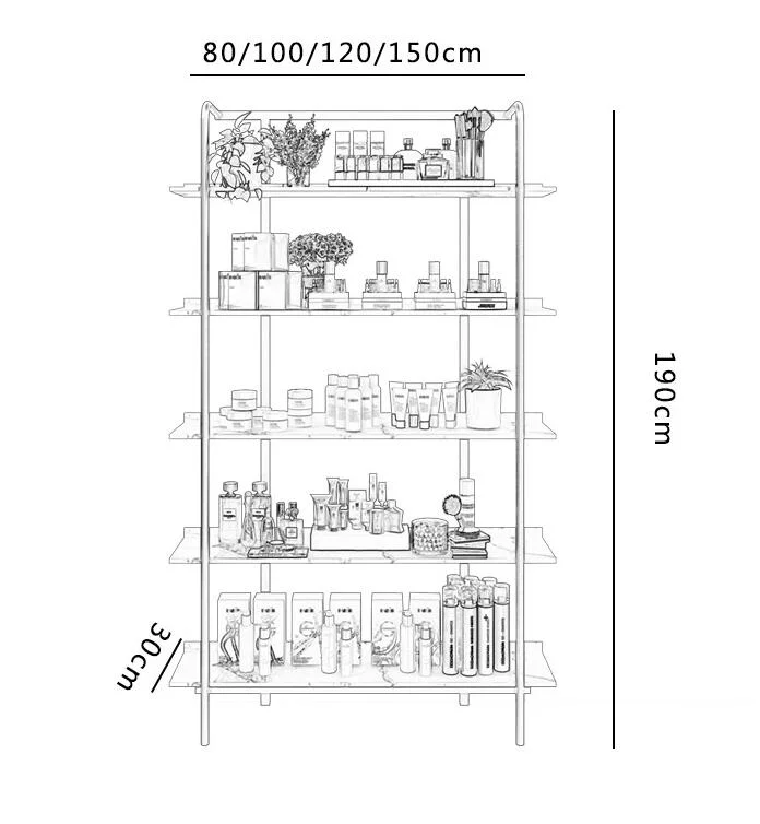 Cosmetic Display Stands Shopping Mall Makeup Stand Rack Design LED Light Wooden Cosmetic Eyelash Stands Rack Display Shelving