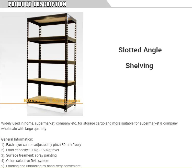 Light Duty Slotted Angle Warehouse Rack Angle Iron Storage Shelves Angle Steel Shelving Iron Racks