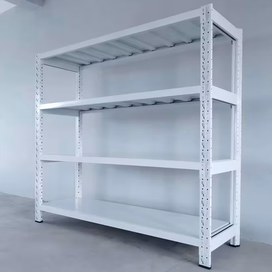 Prateleira de prateleira de armazenamento de garagem de aço sem parafusos para serviço leve médio